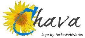 Chava Electrolysis logo with sunflower by Nick Sharpe